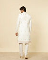 Warm White Aari Embroidered Sherwani Set image number 5